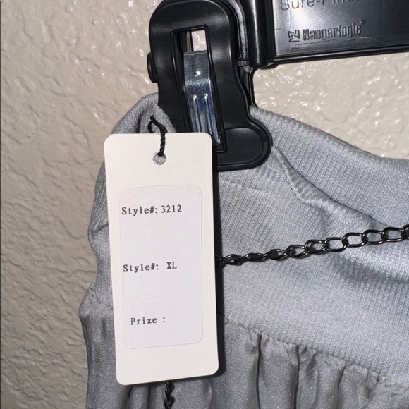 Fantasia XL Grey Tassel Lace Double-Layered Tulle Mesh Maxi Skirt NWT - Picture 5 of 9